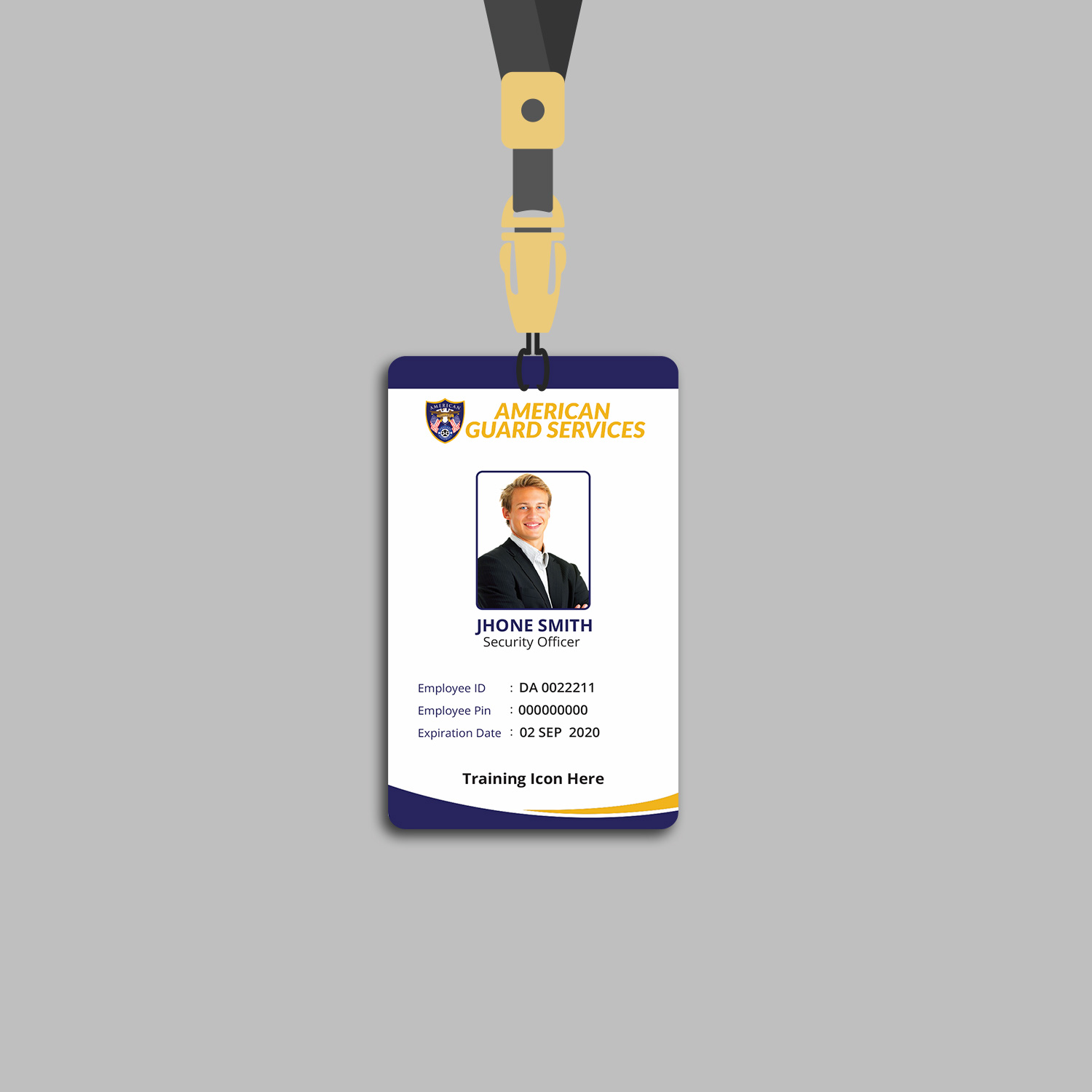 Detail Security Id Card Template Nomer 8