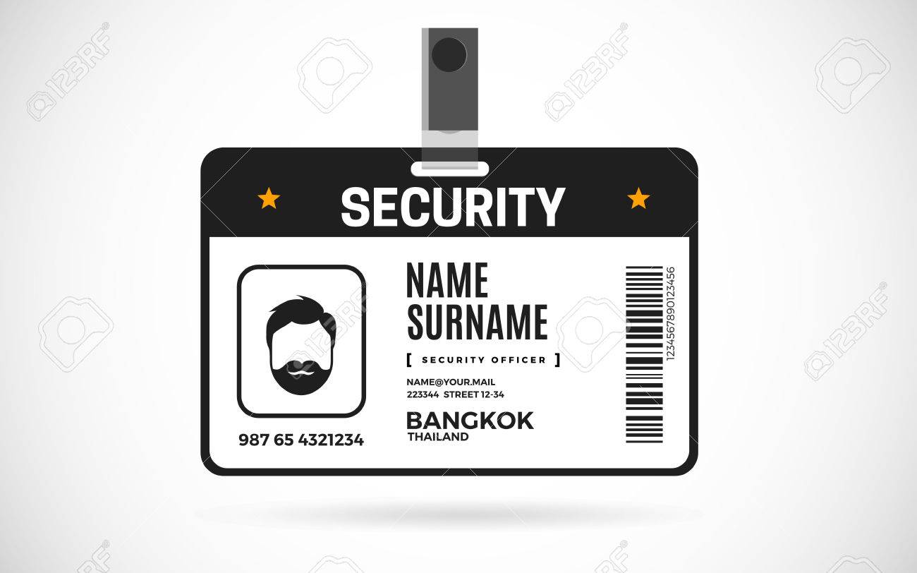 Detail Security Id Card Template Nomer 9