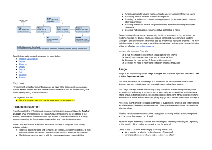 Detail Security Incident Response Plan Template Nomer 35
