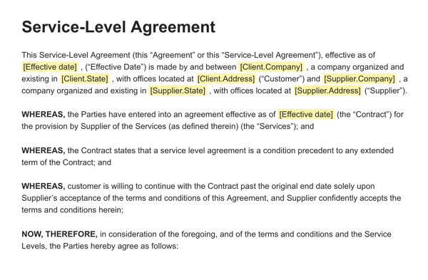 Detail Security Service Level Agreement Template Nomer 16