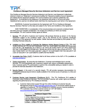 Detail Security Service Level Agreement Template Nomer 23