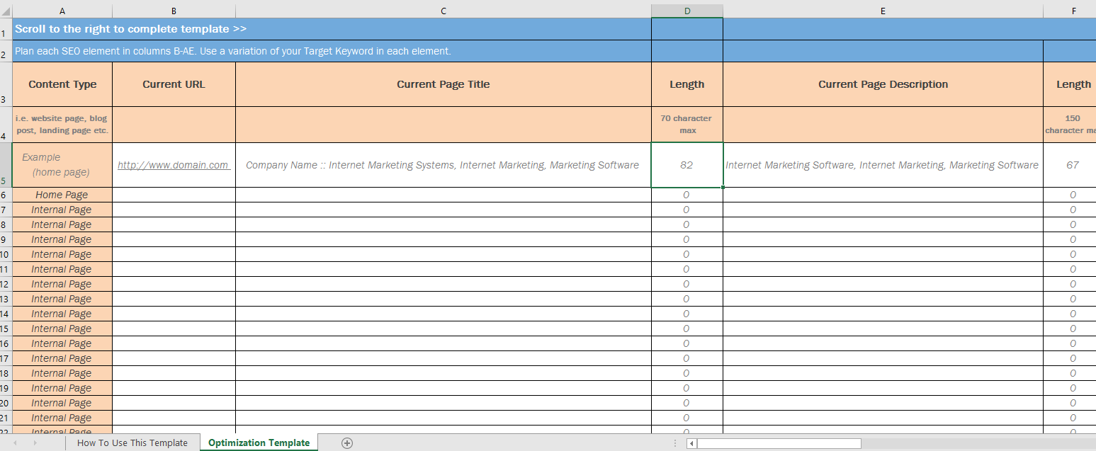 Detail Seo Template Excel Nomer 13