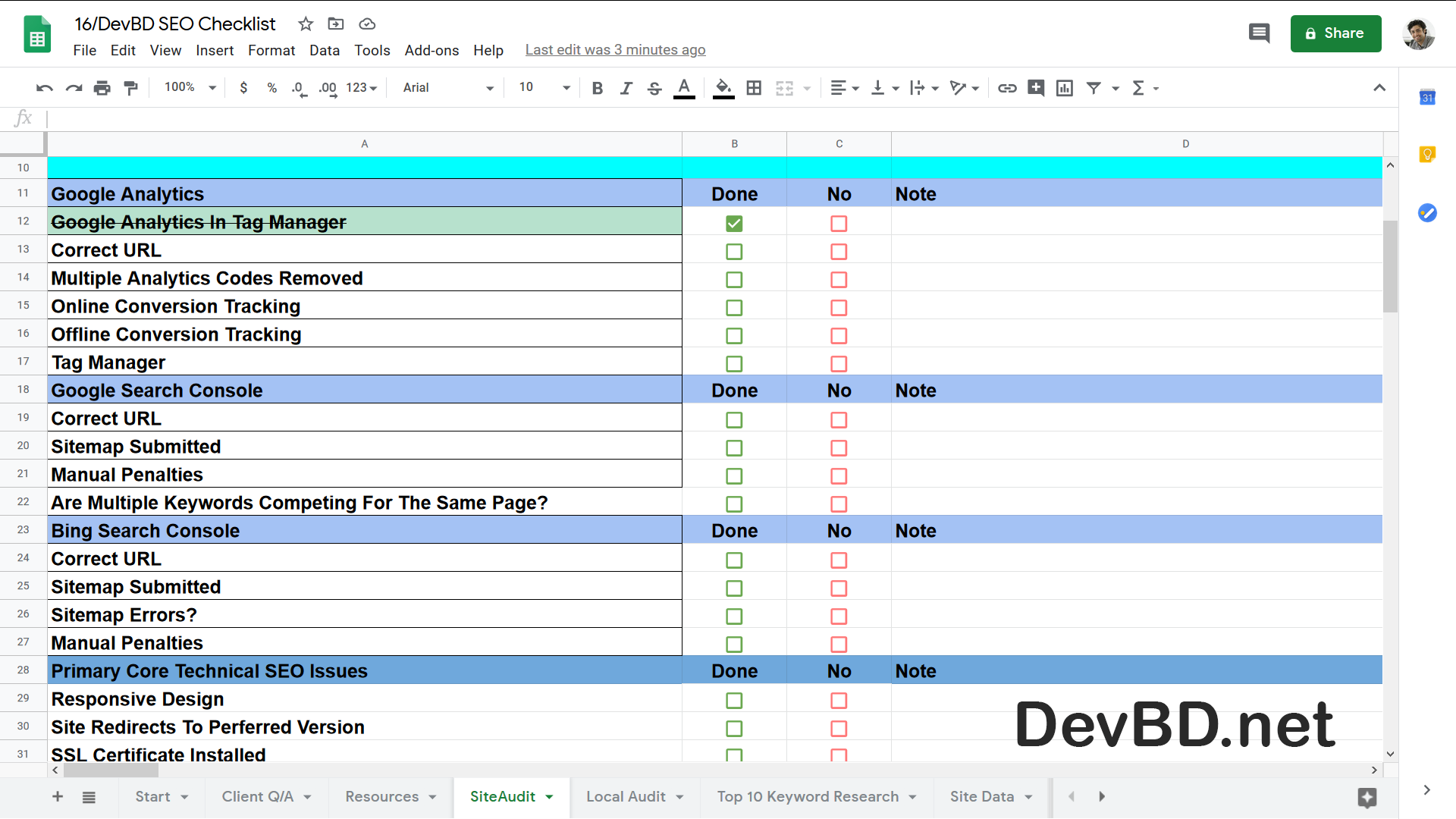 Detail Seo Template Excel Nomer 27