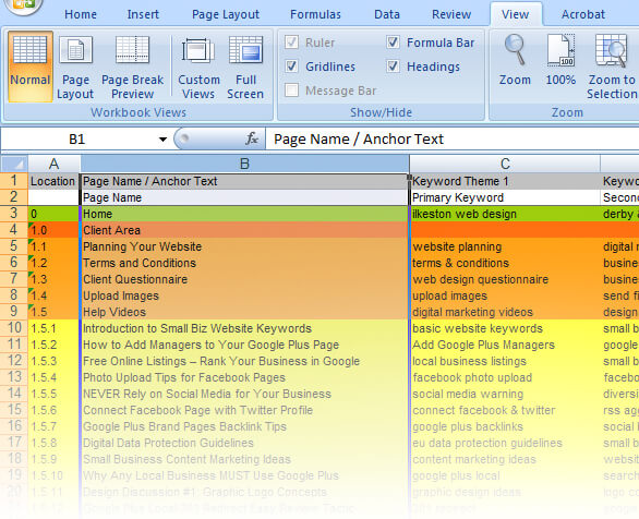 Detail Seo Template Excel Nomer 32