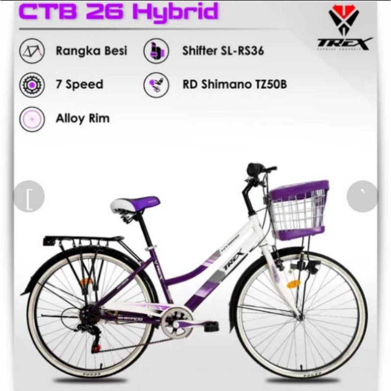 Detail Sepeda Hybrid Untuk Wanita Nomer 29