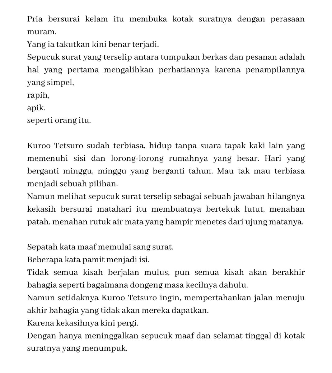 Detail Sepucuk Surat Perpisahan Untuk Kekasih Nomer 11