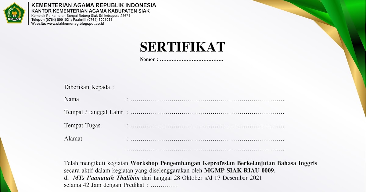 Detail Sertifikat Dalam Bahasa Inggris Nomer 42