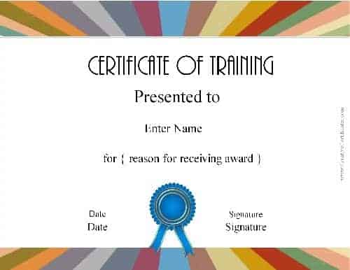 Detail Service Dog Training Certificate Template Nomer 15