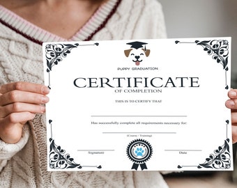 Detail Service Dog Training Certificate Template Nomer 22