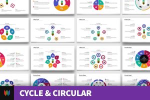 Detail Shapes Powerpoint Template Nomer 14