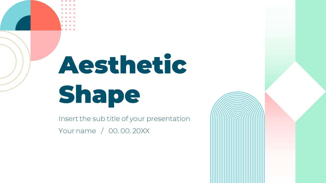 Detail Shapes Powerpoint Template Nomer 18