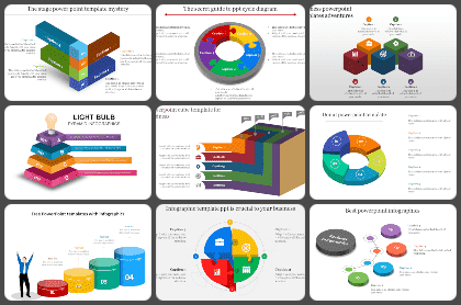 Detail Shapes Powerpoint Template Nomer 28