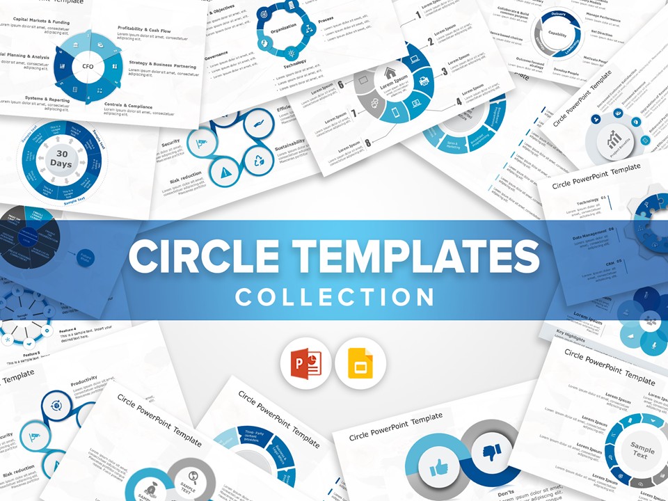 Detail Shapes Powerpoint Template Nomer 29