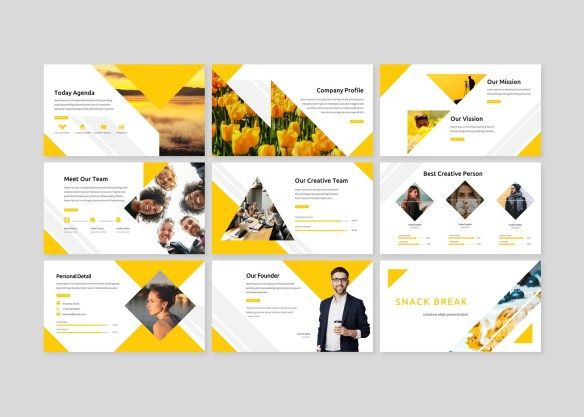 Detail Shapes Powerpoint Template Nomer 47