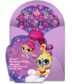 Detail Shimmer And Shine Birthday Card Template Nomer 32