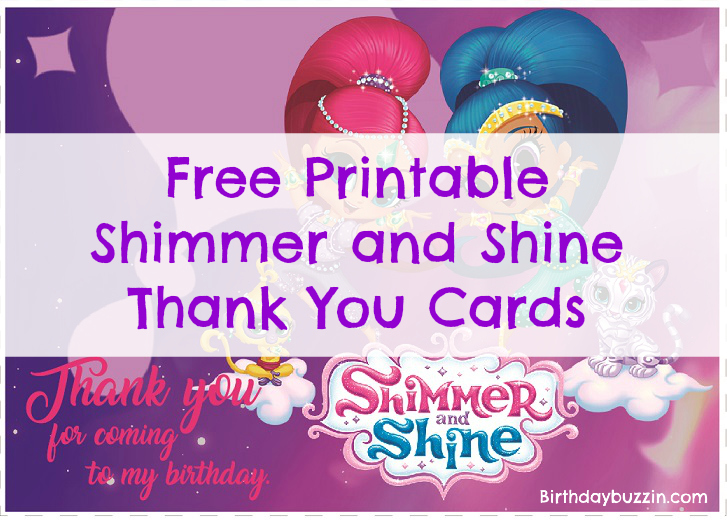 Detail Shimmer And Shine Birthday Card Template Nomer 48