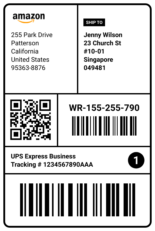 Detail Shipping Address Label Template Nomer 11