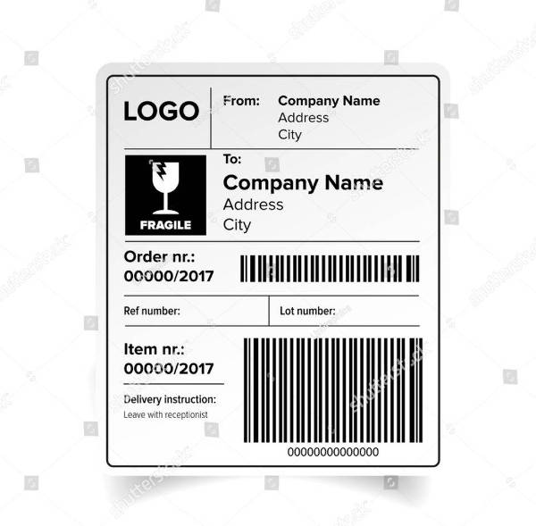 Detail Shipping Address Label Template Nomer 38