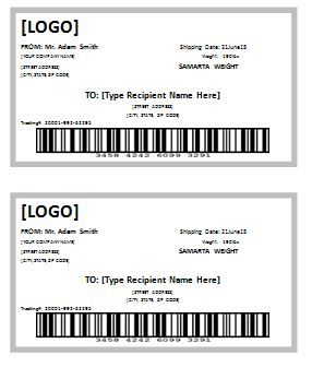 Detail Shipping Address Label Template Nomer 47