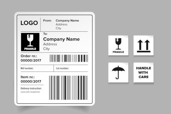 Detail Shipping Address Label Template Nomer 8