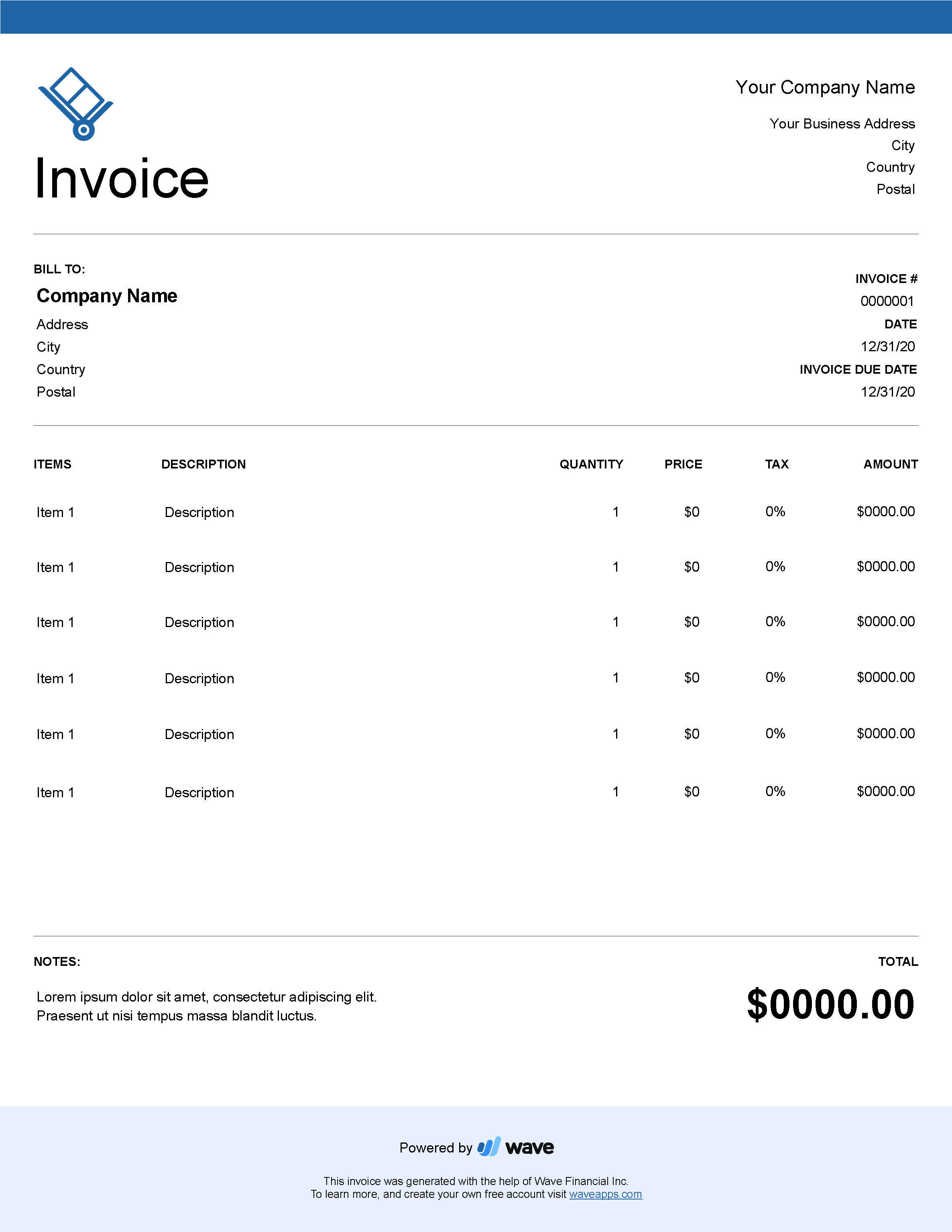 Detail Shipping Invoice Template Nomer 11