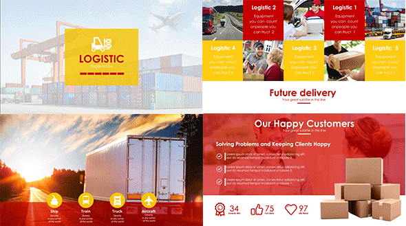 Detail Shipping Presentation Template Nomer 29