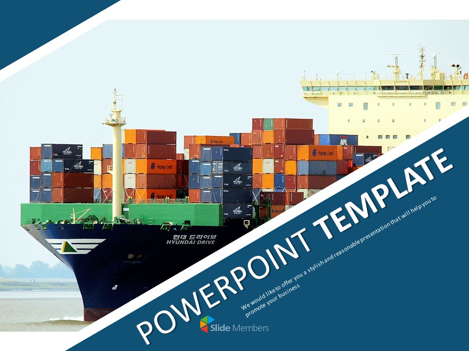 Detail Shipping Presentation Template Nomer 45