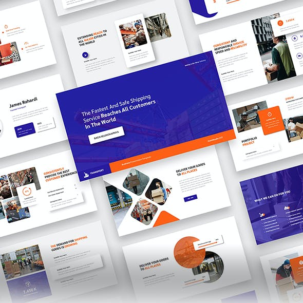 Detail Shipping Presentation Template Nomer 46