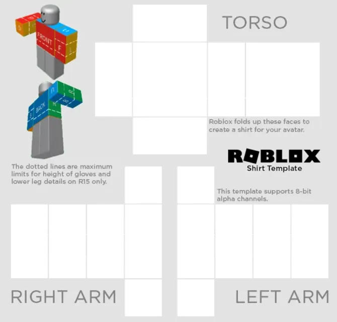 Shirt Roblox Template - KibrisPDR