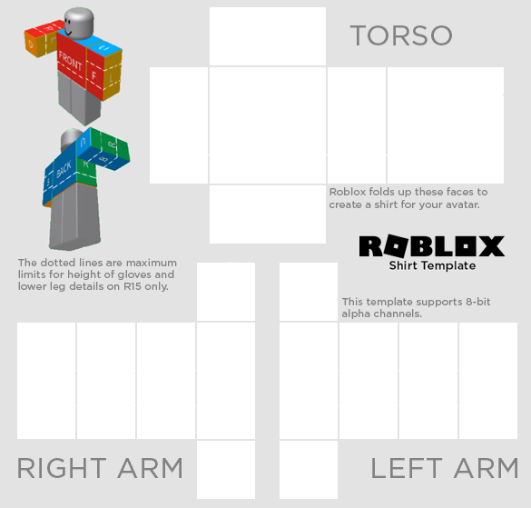 Detail Shirt Roblox Template Nomer 2