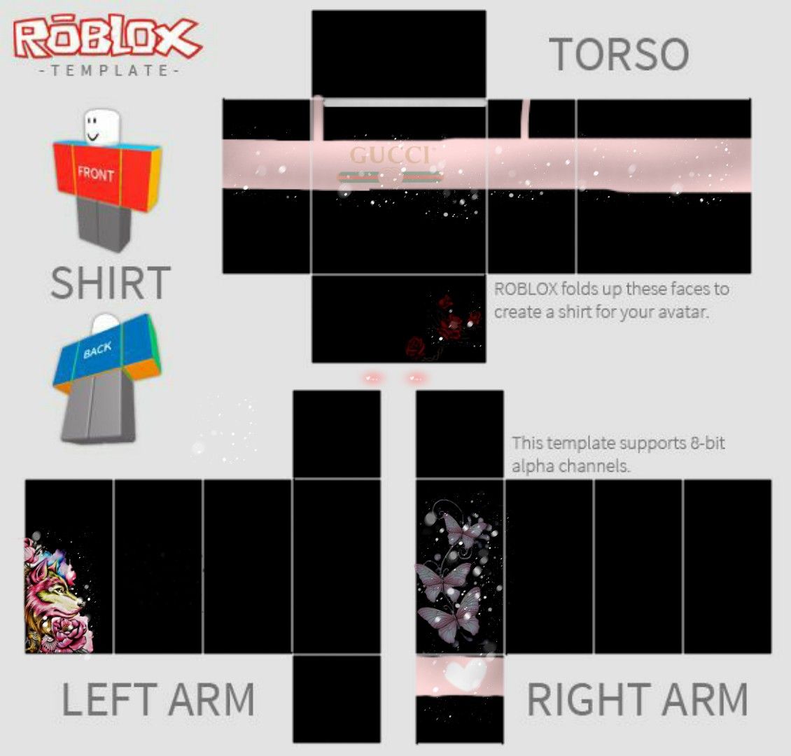 Detail Shirt Roblox Template Nomer 18