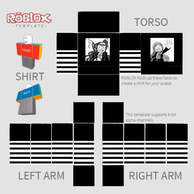 Detail Shirt Roblox Template Nomer 4