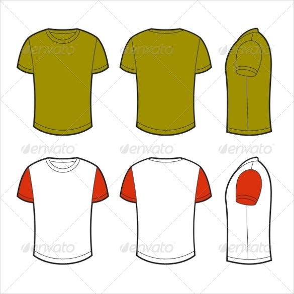 Detail Shirt Template Eps Nomer 25