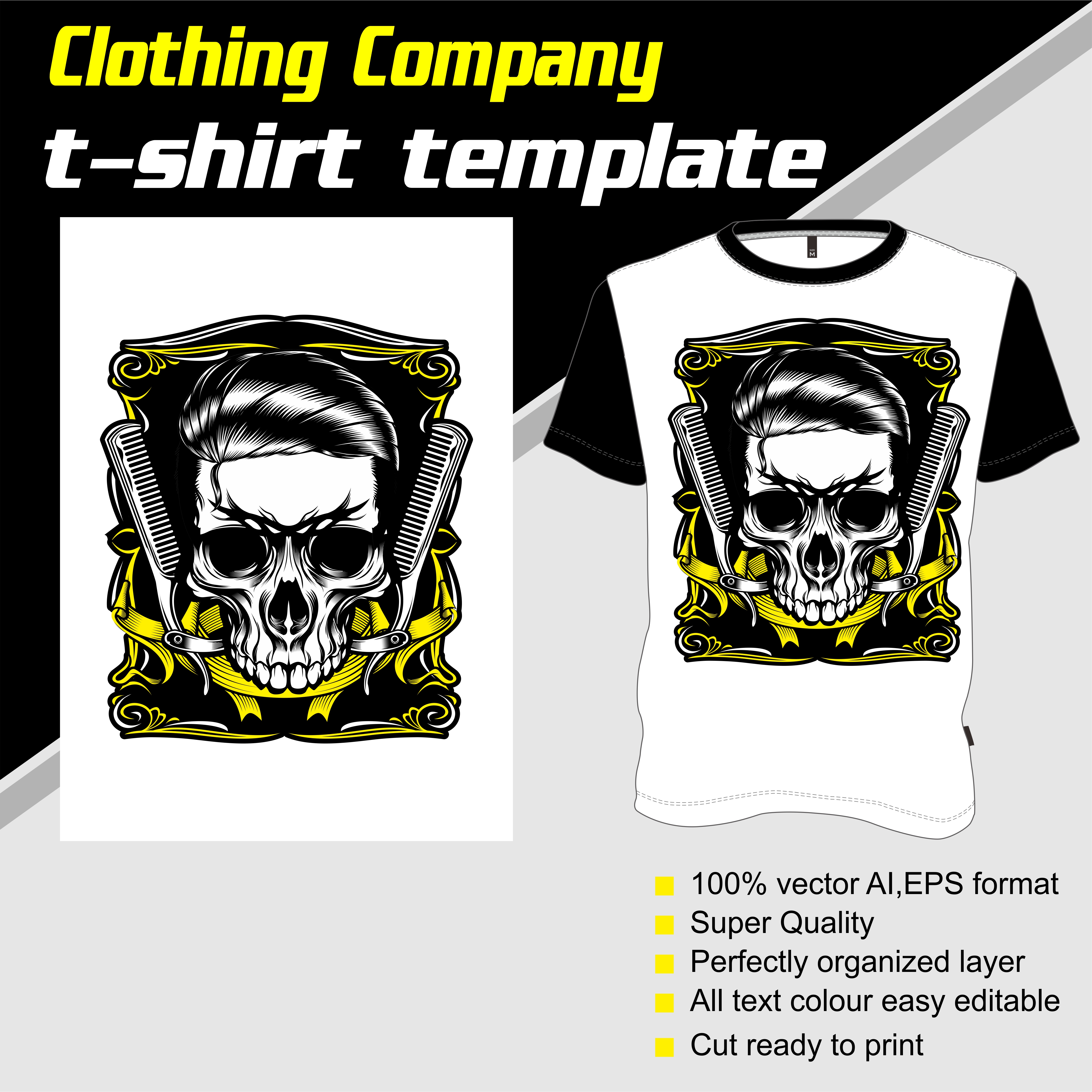 Detail Shirt Template Eps Nomer 49