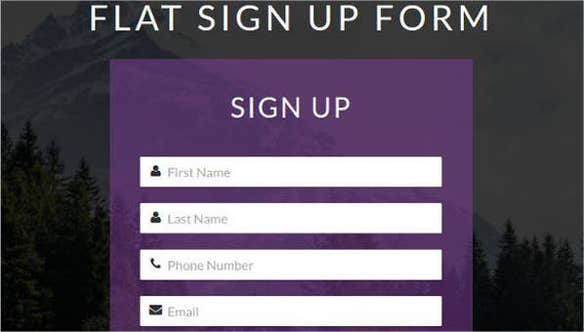 Detail Sign Up Template Nomer 12