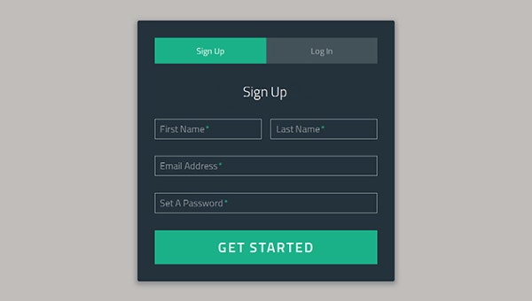 Detail Sign Up Template Nomer 24