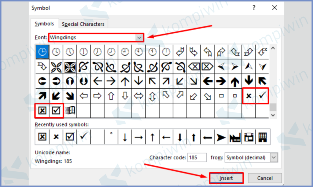 Simbol Ceklis Di Excel - KibrisPDR