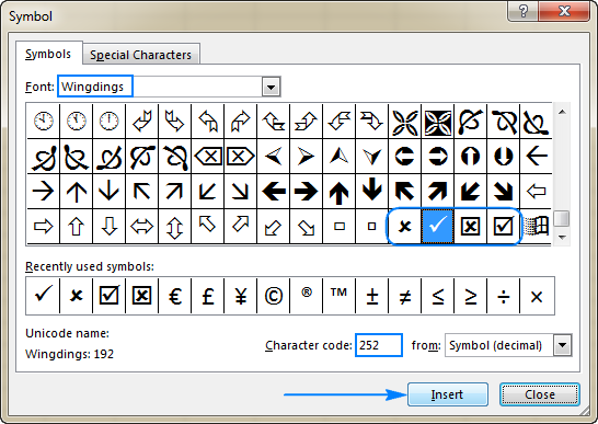 Detail Simbol Ceklis Di Excel Nomer 17