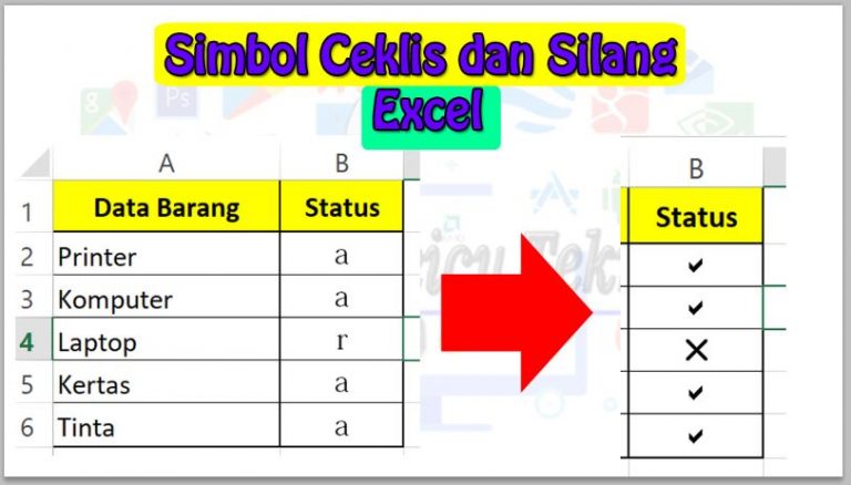 Detail Simbol Ceklis Di Excel Nomer 42