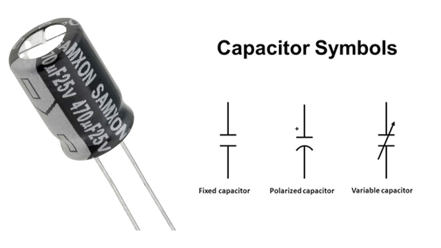 Detail Simbol Komponen Kapasitor Nomer 6