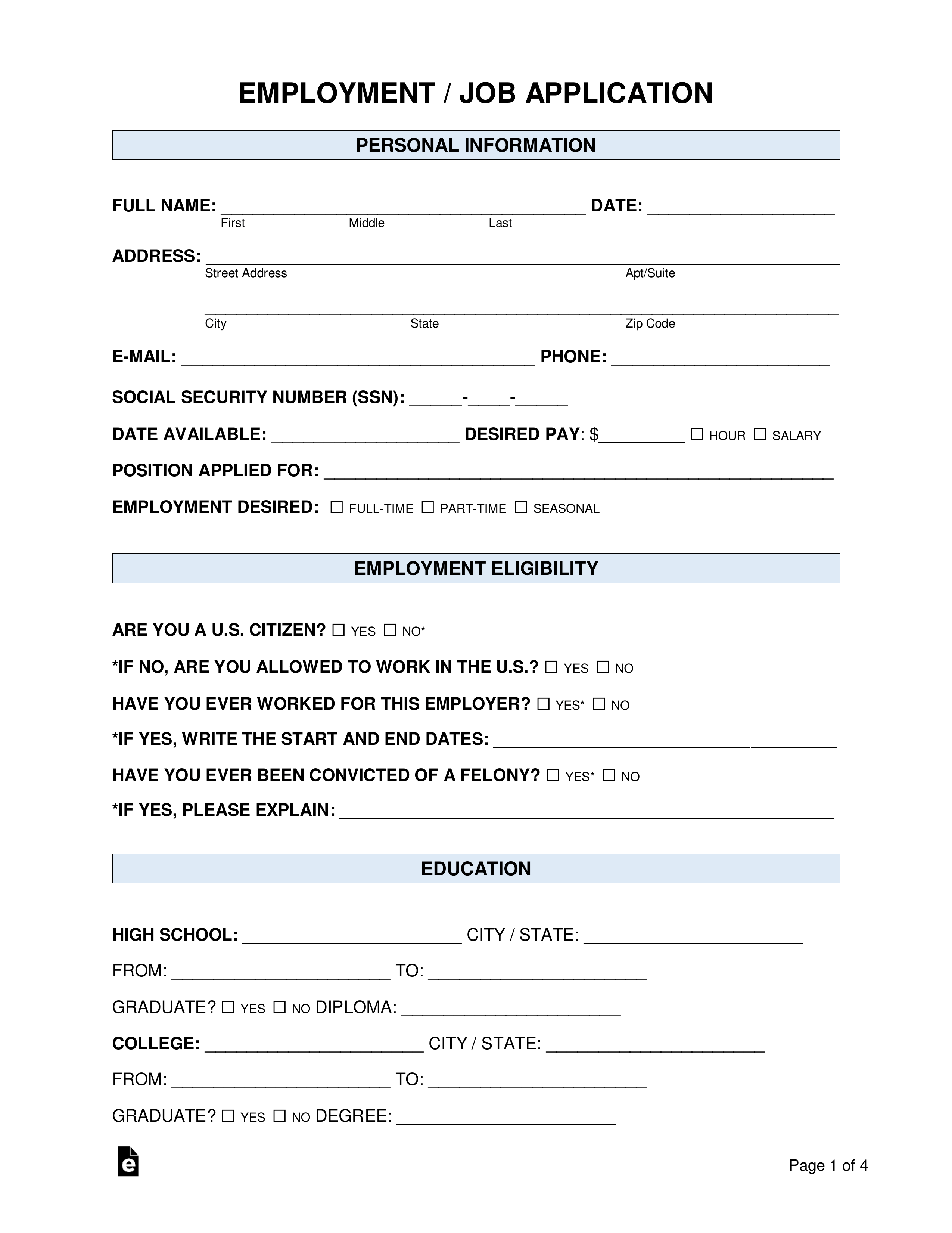 Detail Simple Application Form Template Nomer 11