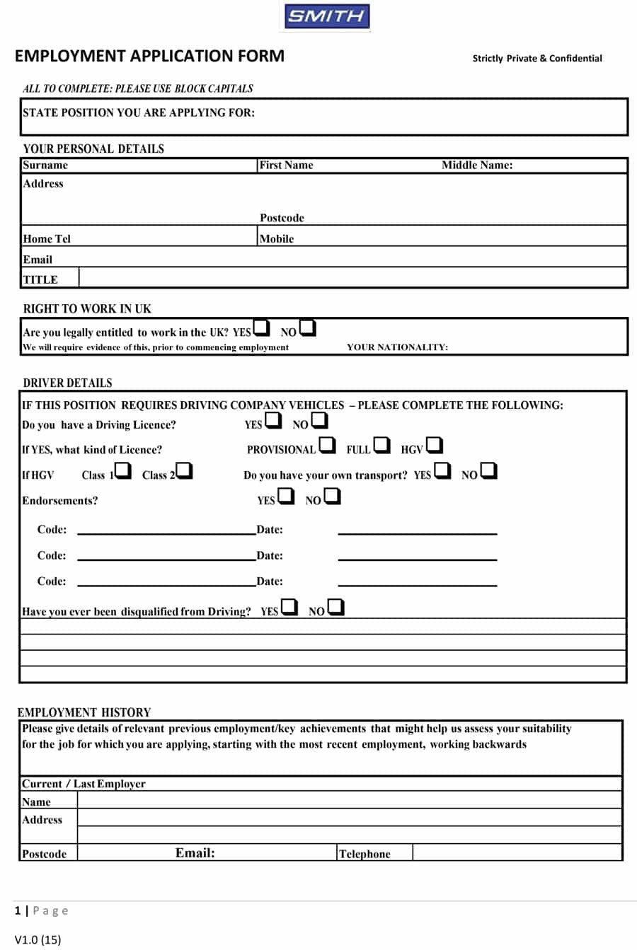 Detail Simple Application Form Template Nomer 18