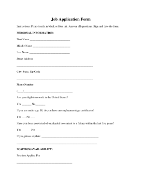 Detail Simple Application Form Template Nomer 36