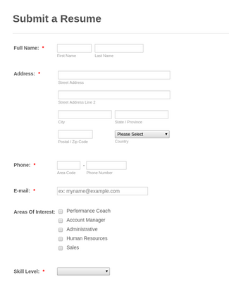 Detail Simple Application Form Template Nomer 49