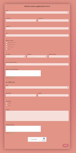 Detail Simple Application Form Template Nomer 53
