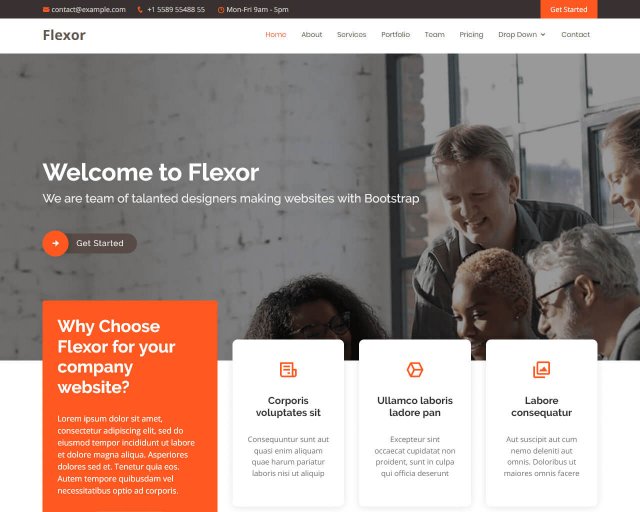 Detail Simple Bootstrap Template Nomer 17