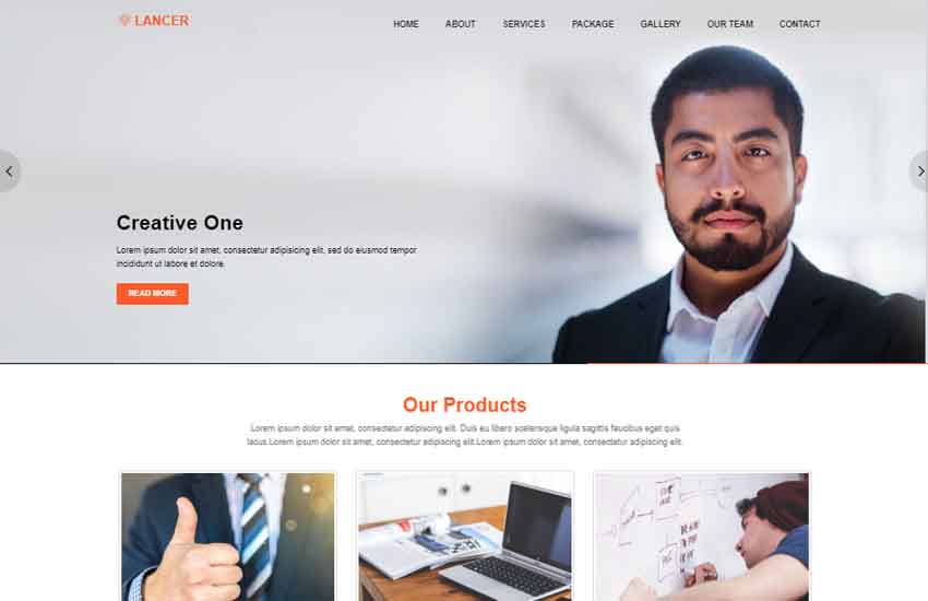 Detail Simple Bootstrap Template Nomer 28