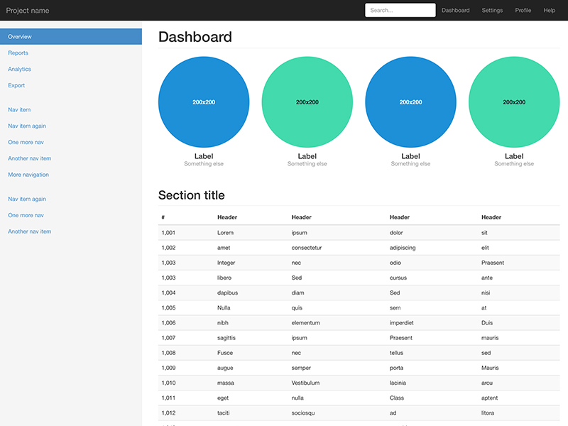 Detail Simple Bootstrap Template Nomer 33
