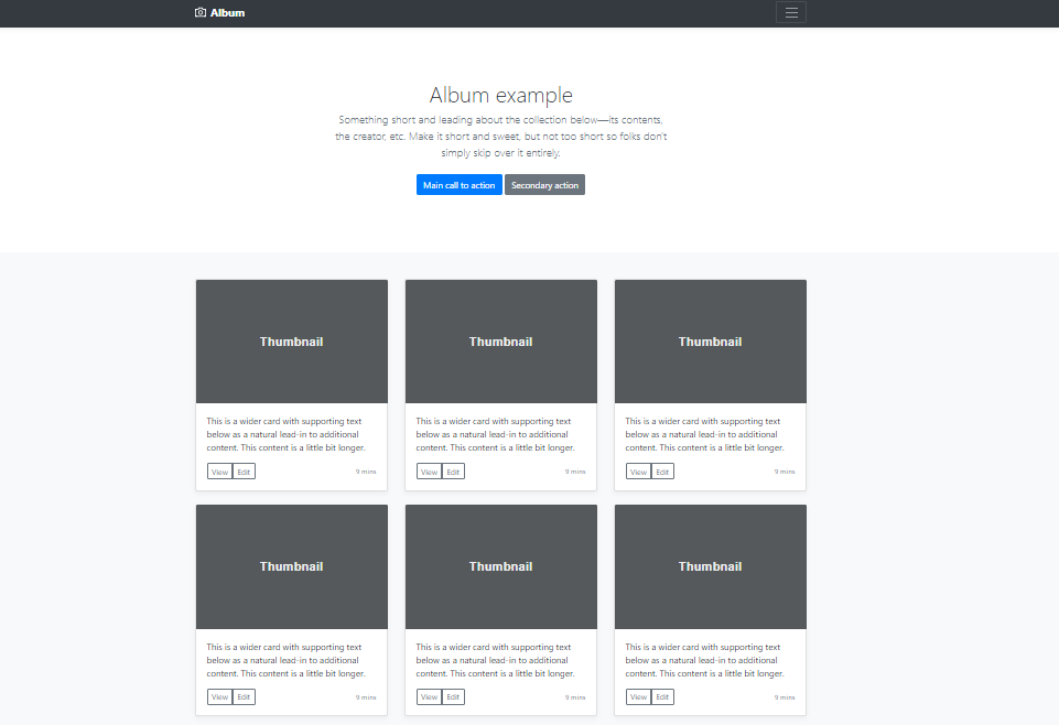 Detail Simple Bootstrap Template Nomer 56