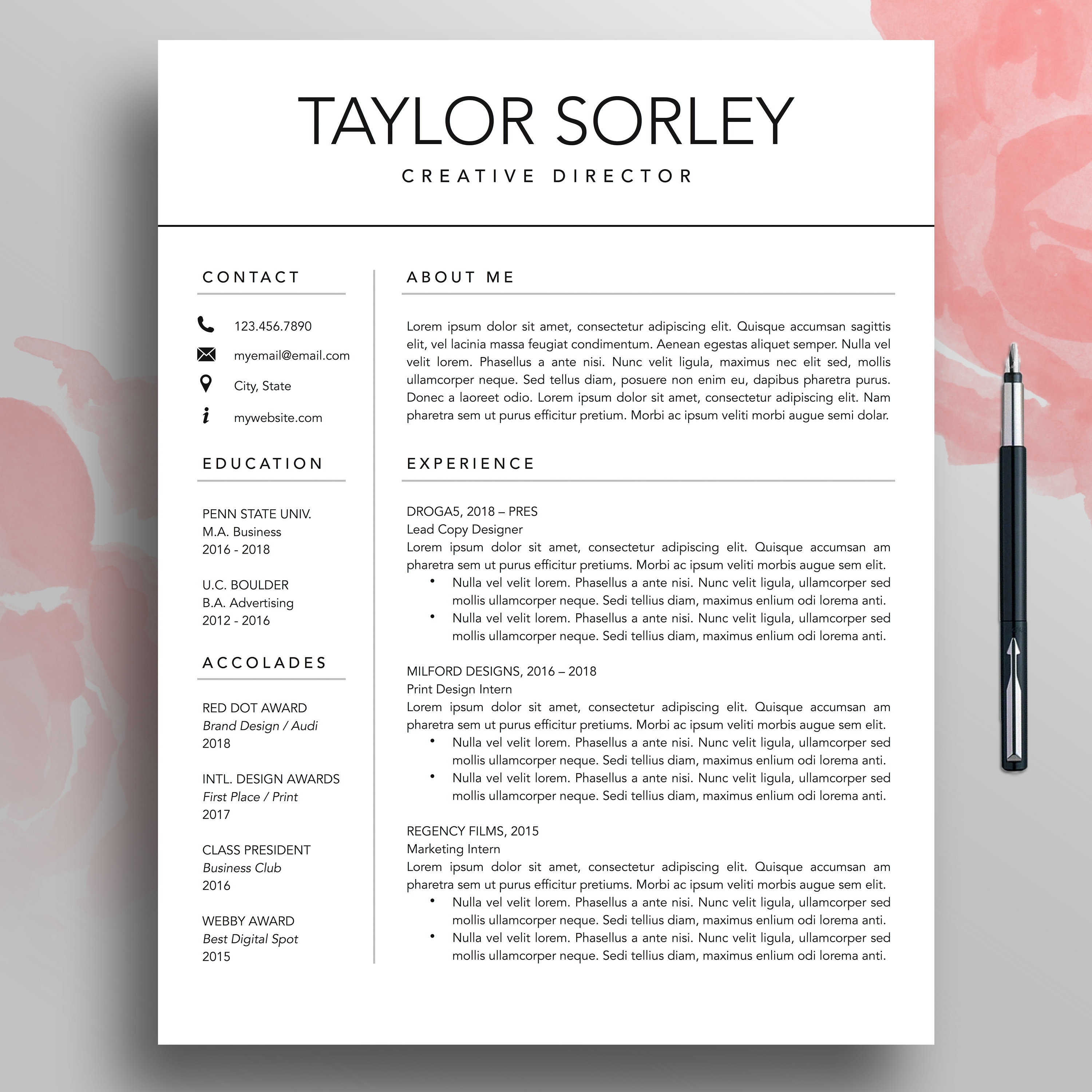 Detail Simple Cv Template Nomer 25